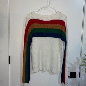 Roolee Rainbow Retro Sweater